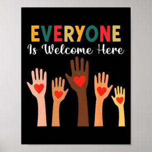 Everyone Is Welcome Here Idaho Teacher 35  Poster