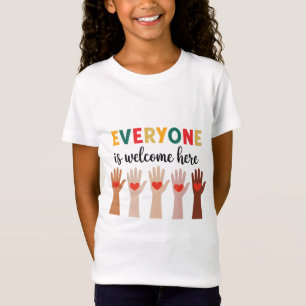Everyone Is Welcome Here Idaho Teacher 46 T-Shirt