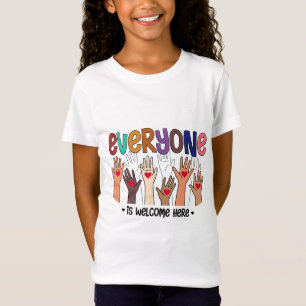 Everyone Is Welcome Here Idaho Teacher 47 T-Shirt