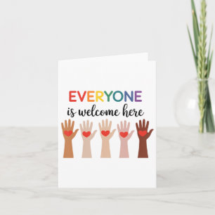 Everyone Is Welcome Here Idaho Teacher 49  Card