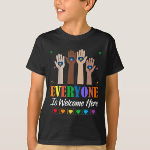 Everyone Is Welcome Here Idaho Teacher 51 T-Shirt