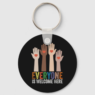 Everyone Is Welcome Here Idaho Teacher 54  Key Ring