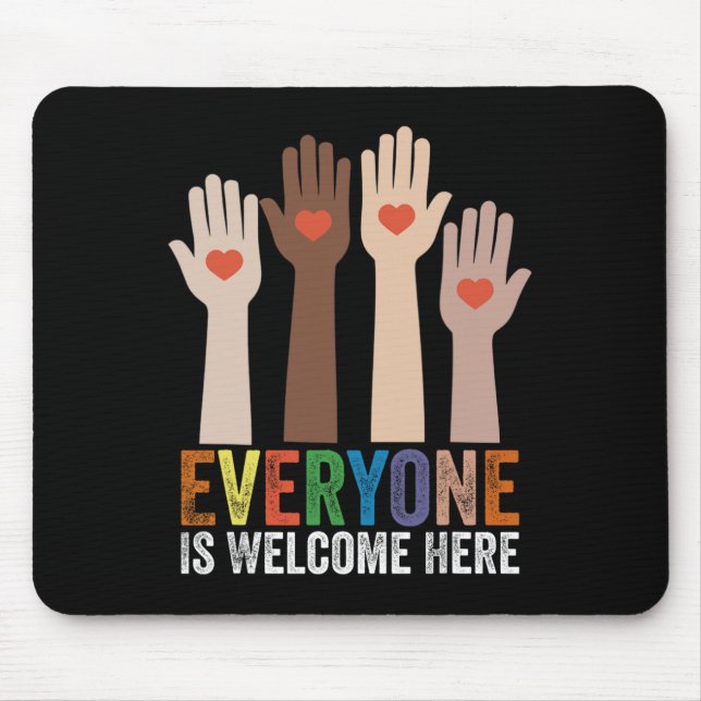 Everyone Is Welcome Here Idaho Teacher 54  Mouse Mat (Front)