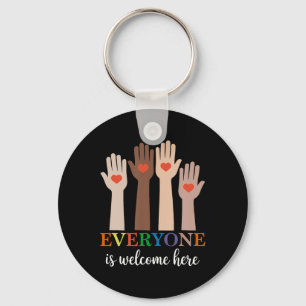 Everyone Is Welcome Here Idaho Teacher 73 Key Ring
