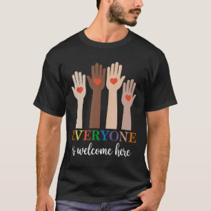 Everyone Is Welcome Here Idaho Teacher 73 T-Shirt