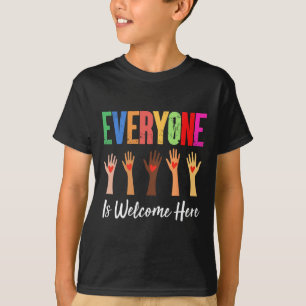 Everyone Is Welcome Here Idaho Teacher 80 T-Shirt