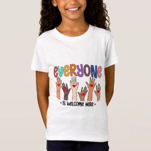 Everyone Is Welcome Here Idaho Teacher 81 T-Shirt