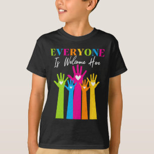 Everyone Is Welcome Here Idaho Teacher 82 T-Shirt