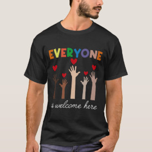 Everyone Is Welcome Here Idaho Teacher Boys Girls T-Shirt