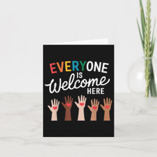 Everyone Is Welcome Here Idaho Teacher Card