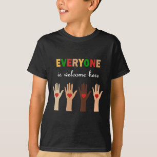 Everyone Is Welcome Here Idaho Teacher Equality Di T-Shirt
