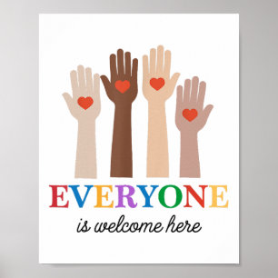 Everyone Is Welcome Here Idaho Teacher Funny Poster