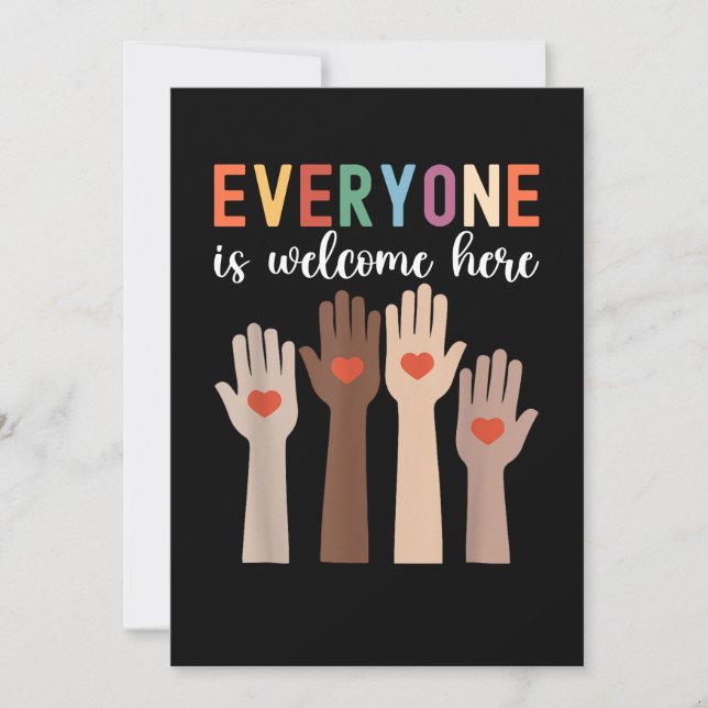 Everyone Is Welcome Here Idaho Teacher Invitation (Front)