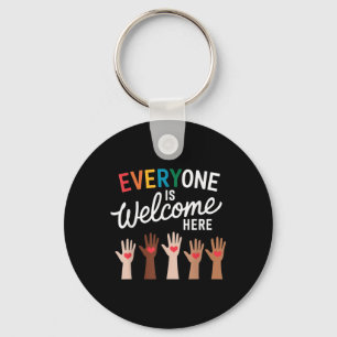 Everyone Is Welcome Here Idaho Teacher  Key Ring