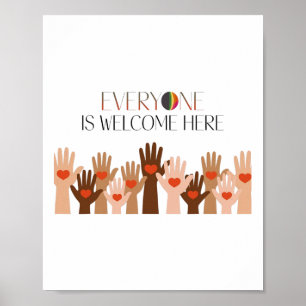 Everyone Is Welcome Here Idaho Teacher  Poster