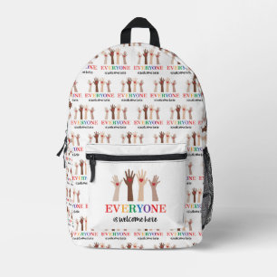Everyone Is Welcome Here Idaho Teacher Printed Backpack