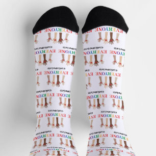 Everyone Is Welcome Here Idaho Teacher Socks