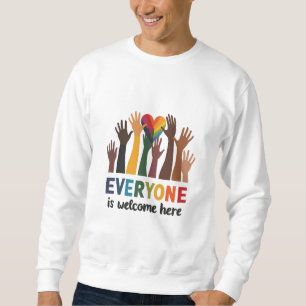 Everyone Is Welcome Here Idaho Teacher Sweatshirt
