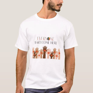 Everyone Is Welcome Here Idaho Teacher T-Shirt