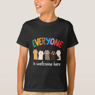 Everyone Is Welcome Here Idaho Teacher Vintage Flo T-Shirt