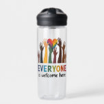 Everyone Is Welcome Here Idaho Teacher Water Bottle<br><div class="desc">protest,  diversity,  LGBTQ,  inclusivity,  social justice,  Black lives,  immigrants,  equality,  human rights,  activism</div>