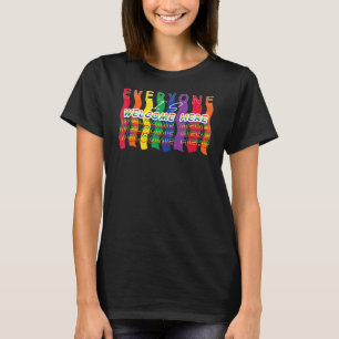 Everyone Is Welcome Here Lgbt Gay Pride Supporter T-Shirt