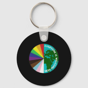 Everyone Is Welcome Here Lgbtq Ally Human Rights E Key Ring