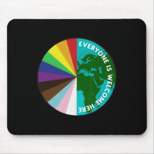 Everyone Is Welcome Here Lgbtq Ally Human Rights E Mouse Mat