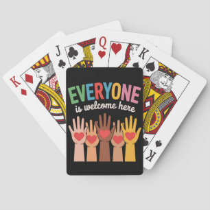 Everyone Is Welcome Here Playing Cards