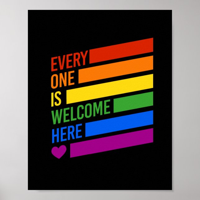 Everyone is Welcome Here Poster (Front)