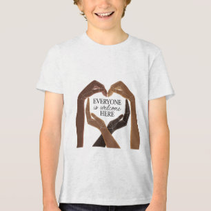 Everyone Is Welcome Here - Unity & Diversity Tri-Blend Shirt