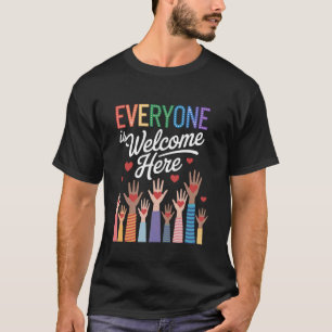 Everyone Is Welcome Here Womens Teacher Idaho Mens T-Shirt