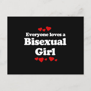 Everyone Loves a Bisexual Girl T-shirt Postcard
