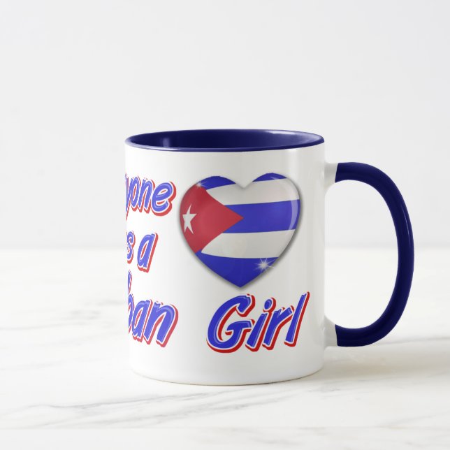 Everyone loves a Cuban girl Mug (Right)