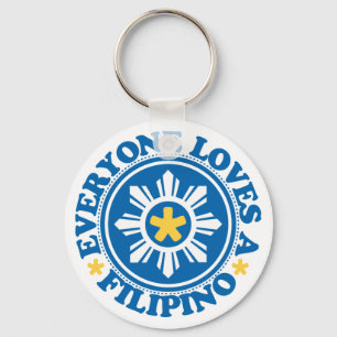 Everyone Loves a Filipino - Blue Key Ring