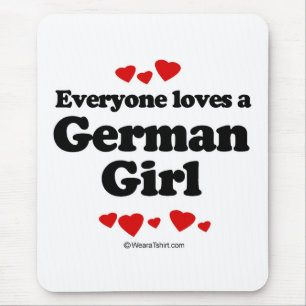 Everyone loves a German girl Mouse Mat