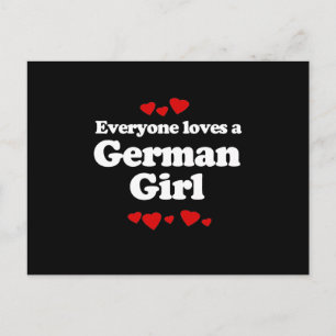 Everyone Loves a German Girl T-shirt Postcard
