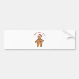 Everyone Loves A Ginger - Funny Christmas Bumper Sticker