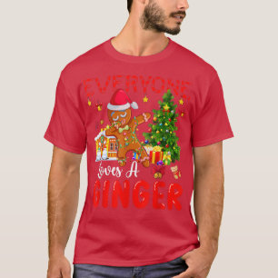 Everyone Loves A Ginger Xmas Dabbing Santa Ginger T-Shirt