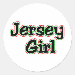 Everyone Loves a Jersey Girl Classic Round Sticker