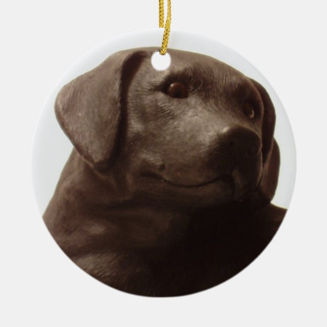 Everyone Loves a Labrador Retriever Ceramic Tree Decoration (Front)