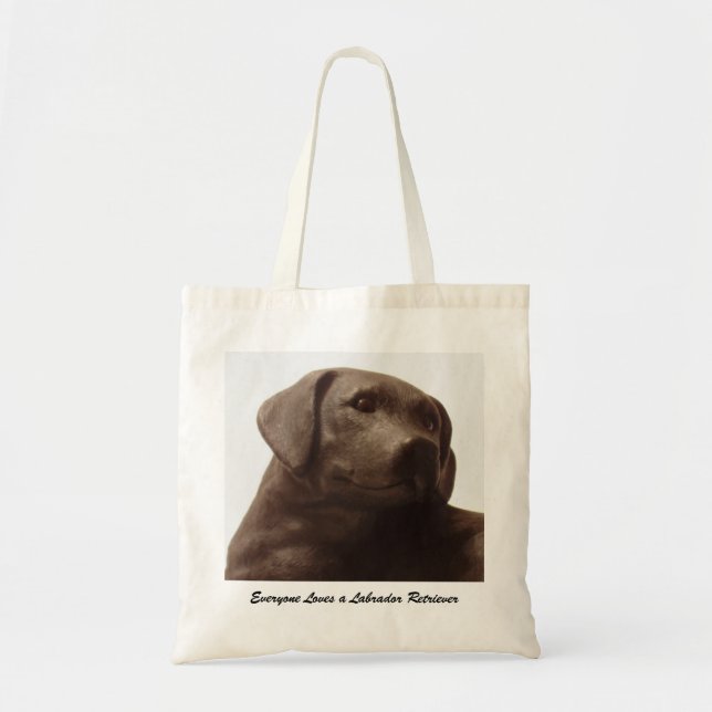 Everyone Loves a Labrador Retriever Tote Bag (Front)