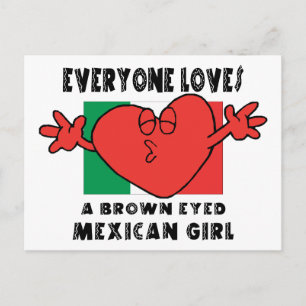 Everyone Loves A Mexican Girl Postcard