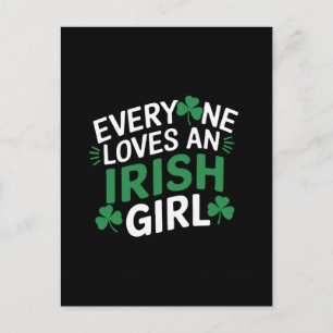 Everyone Loves an Irish Girl Postcard