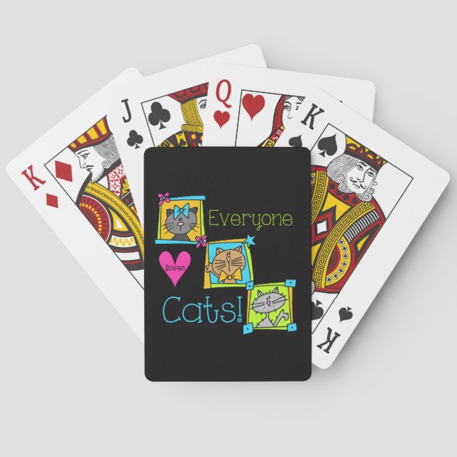 Everyone Loves Cats Playing Cards (Back)