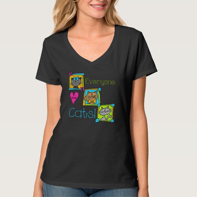 Everyone Loves Cats T-Shirt (Front)