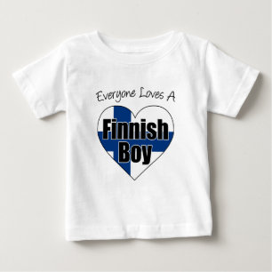 Everyone Loves Finnish Boy Baby T-Shirt