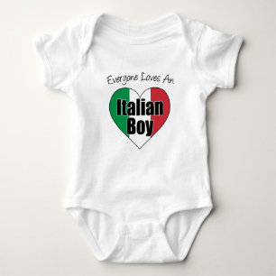 Everyone Loves Italian Boy Baby Bodysuit