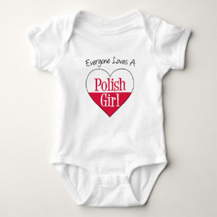 Everyone Loves Polish Girl Baby Bodysuit