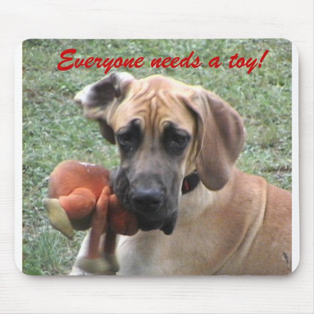 Everyone needs a toy! mouse mat (Front)